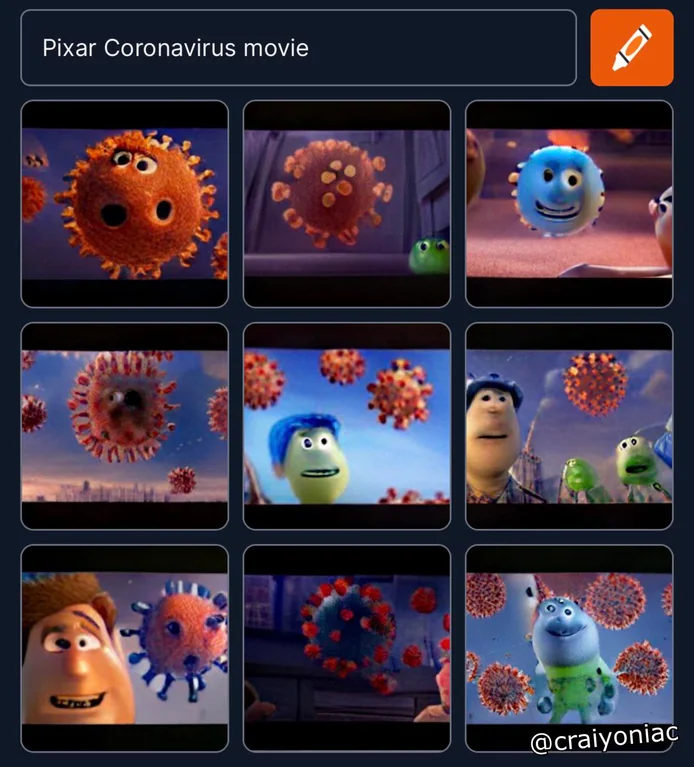 Pixar Coronavirus movie